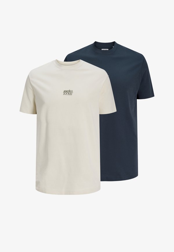 Jack & Jones JCOBREEZE BACK PRINT TEE 2 PACK - Print T-shirt - outer space/sweet corn