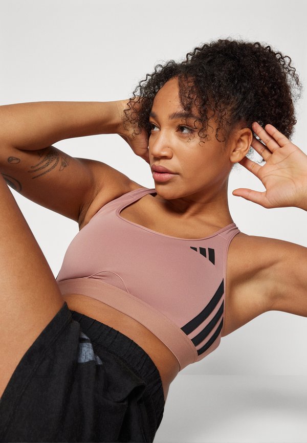 adidas Performance POWERREACT TRAIN MEDIUM SUPPORT 3STRIPES BRA
