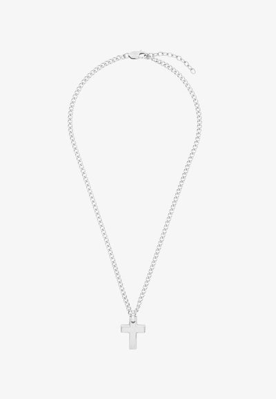 TOM TAILOR MIT ANHÄNGER KREUZ - Necklace - metal