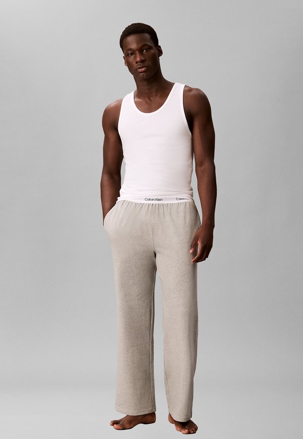 Calvin Klein Underwear 3 PACK - Undershirt - black w white emb white w
