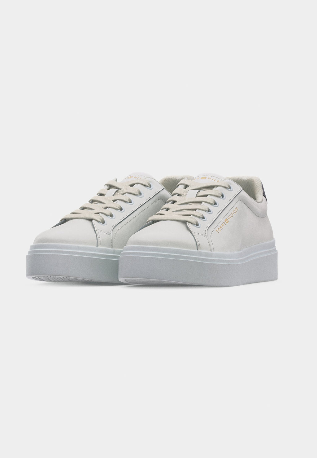 LOGO LEATHER PLATFORM CUPSOLE TRAINERS Media 3