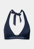 Tommy Hilfiger ORIGINAL HALTER - Bikini top - dark night navy