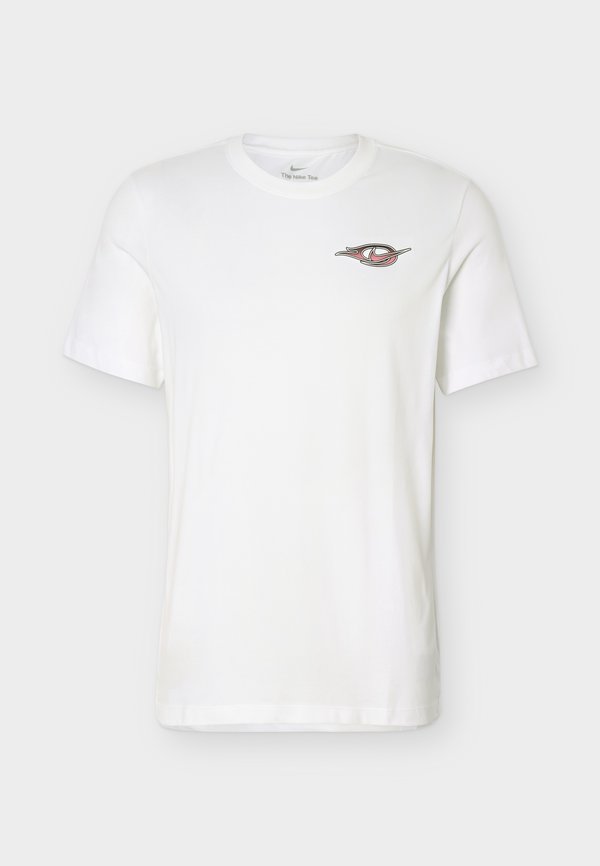 Nike Performance TEE STRIDE - Sports T-shirt - white/fusion red/black