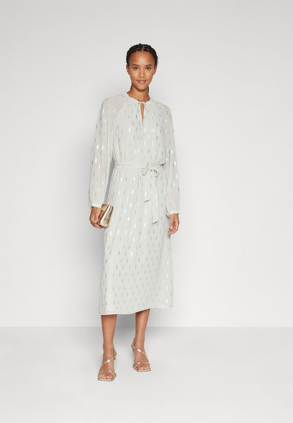 VILA VISARA TIE MIDI DRESS