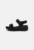 Skechers D'LUX WALKER - Platform sandals - black