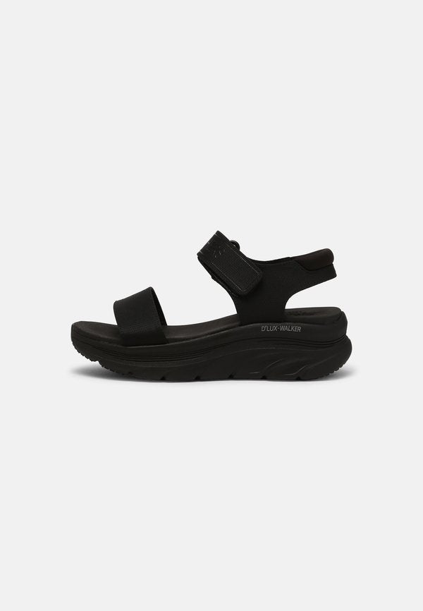 Skechers D'LUX WALKER - Platform sandals - black