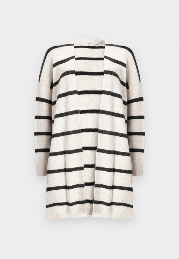 ONLY ONLTALIO OPEN CARDIGAN - Cardigan - whitecap gray/dark gray
