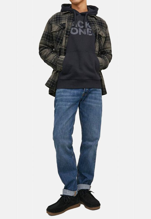 Jack & Jones JACK & JONES 2-PACK - Hoodie - schwarz   dunkelgrau