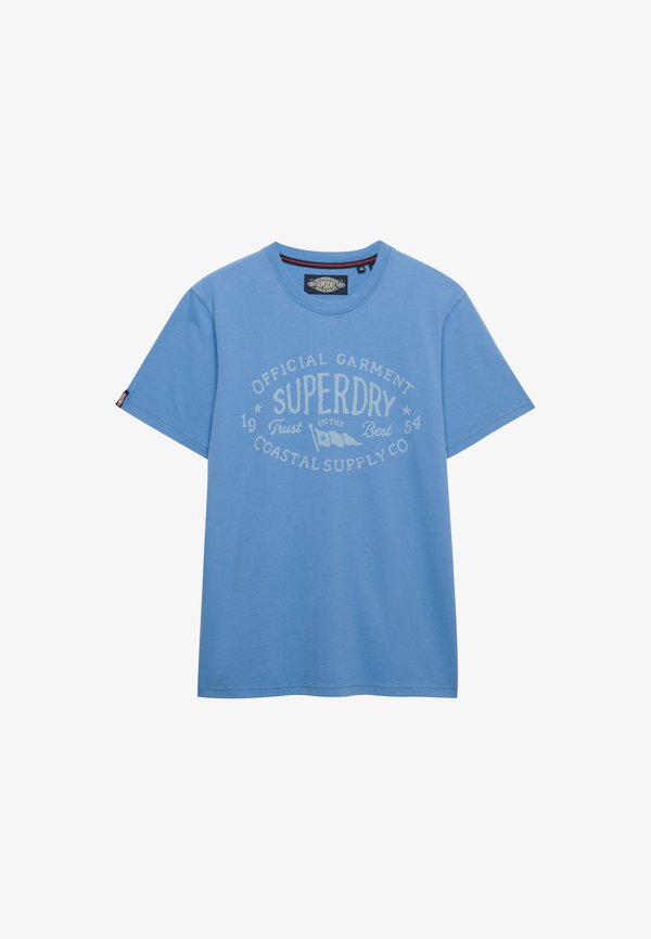 Superdry & Co SUPERDRY LO-FI DOCKSIDE T-SHIRT.. - Print T-shirt - blue yonder