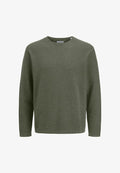 Jack & Jones Knitted Plain Knitted - Jumper - dusty olive