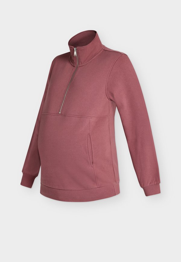 Anna Field MAMA MATERNITY ZIP THROUGH FUNNEL NECK SWEATSHIRT