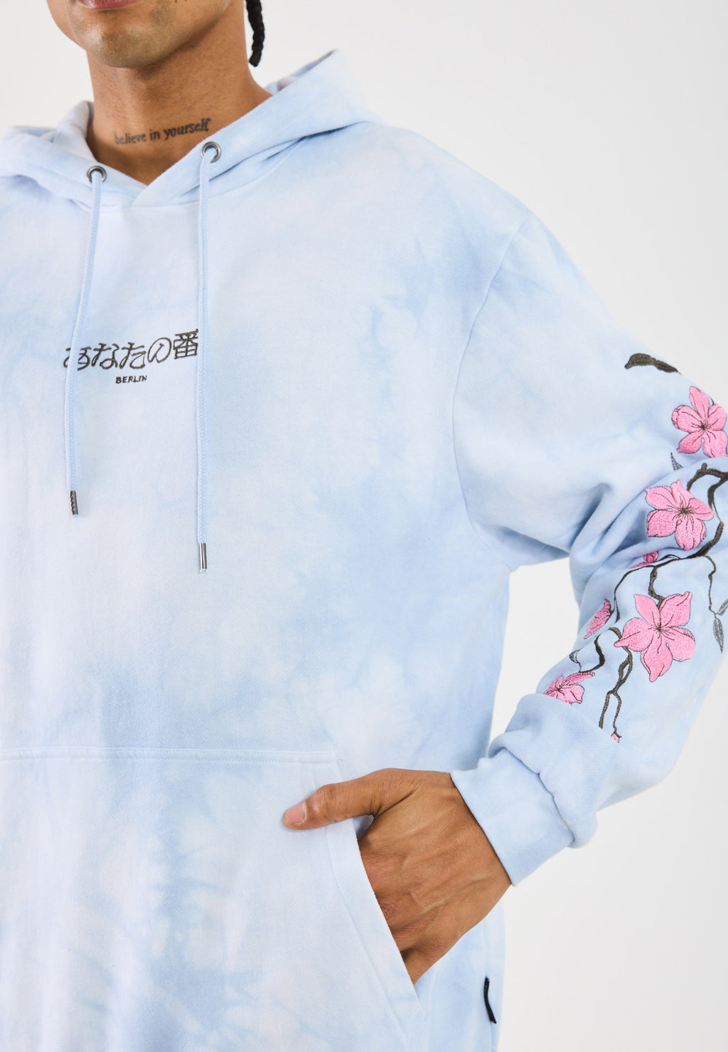 YOURTURN UNISEX RELAXED FIT TIE DYE HOODIE