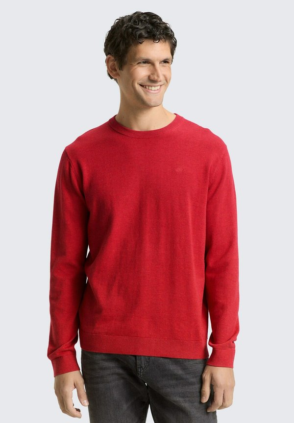 TOM TAILOR TOM TAILOR PULLOVER STRICKPULLOVER - Jumper - salsa red non-solid