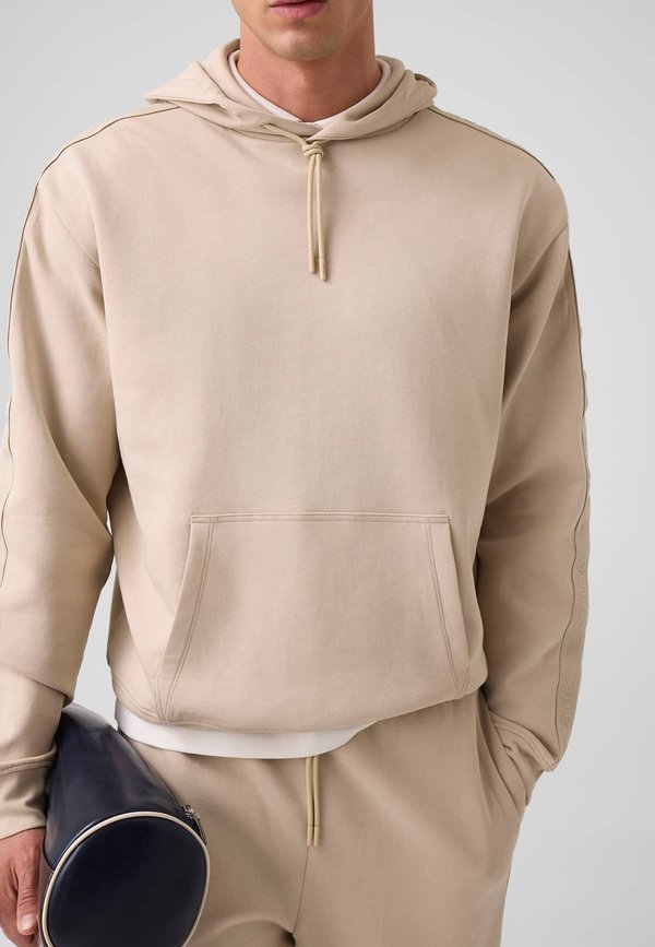 Guess SWEATSHIRT MIT SEITENSTREIFEN - Hoodie - beige