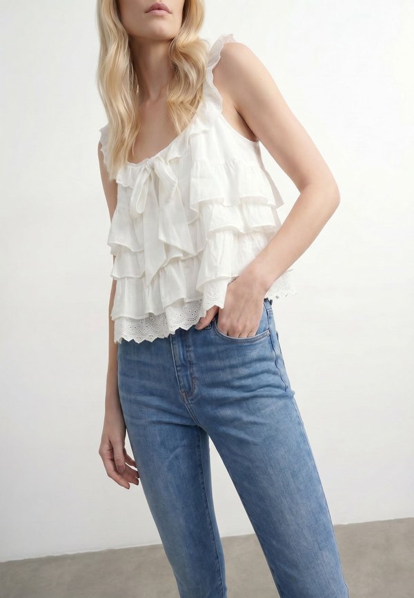 Vero Moda VMSANDY - Top - snow white