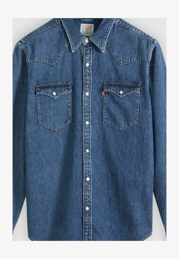 Levi's® BARSTOW WESTERN STANDARD - Shirt - medium indigo western