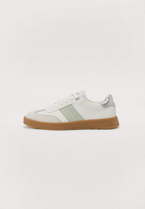 TOM TAILOR Trainers - white/mint