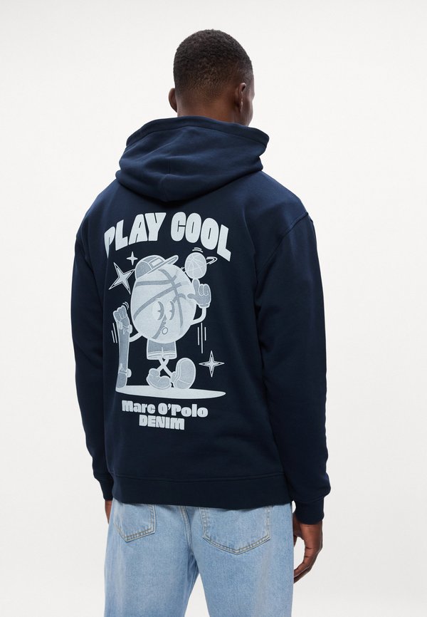 Marc O'Polo DENIM HOODIE PRINT RELAXED FIT