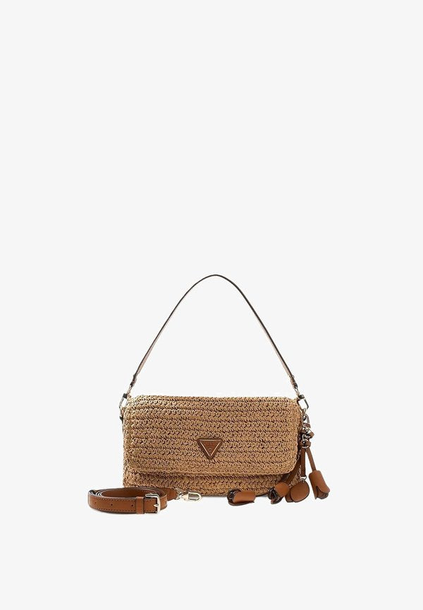 Guess OFELIA IN PAGLIA  - Handbag - beige
