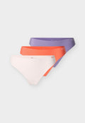 Under Armour UNDERWEAR THONG PURE STRETCH NO SHOW THONG SOLID 3 PACK - Thong - purple lux/pink dusk/red