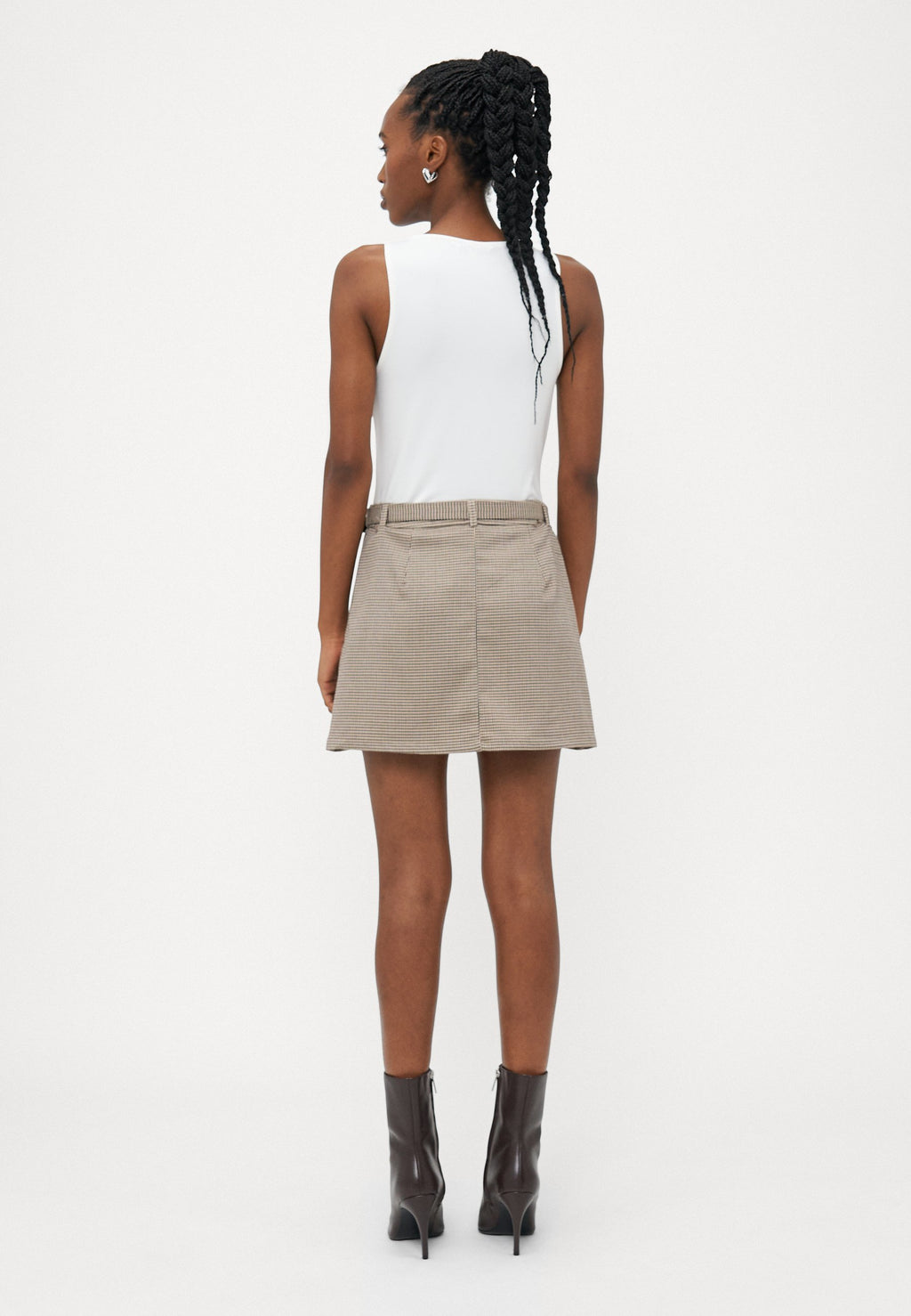 ONLAMOUR LIFE BELT CHECK SKIRT  Media 4