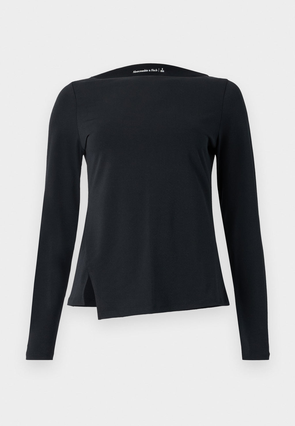 Abercrombie & Fitch Long-Sleeve Asymmetrical Hem Slash Top