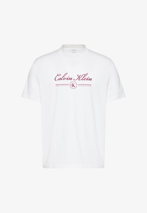 Calvin Klein Jeans CALVIN KLEIN JEANS SCRIPT LOGO T-SHIRT - Print T-shirt - bright white
