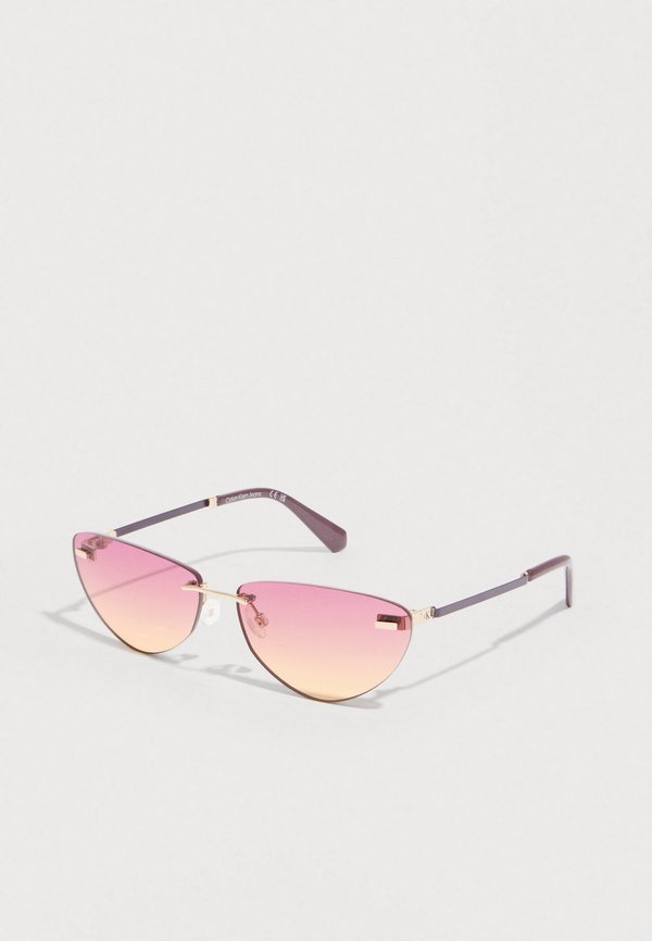 Calvin Klein Jeans UNISEX - Sunglasses - gold-coloured/purple/sand