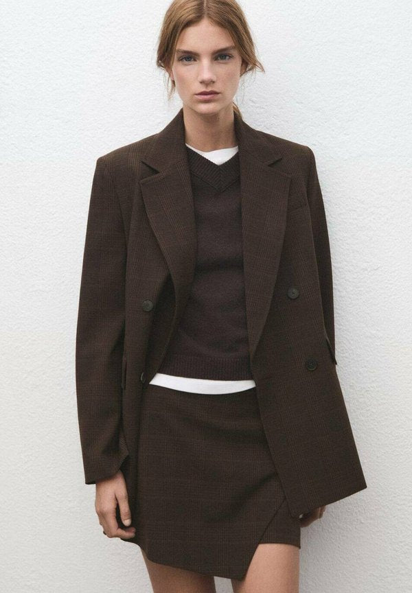 Mango A-line skirt - brown
