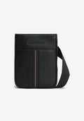 Tommy Hilfiger METAL LOGO PEBBLE GRAIN  - Cross body bag - black