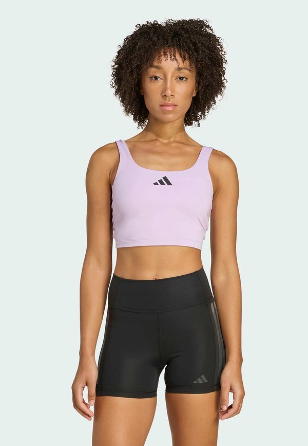 adidas Performance PWR TANK - Light support sports bra - powder plum