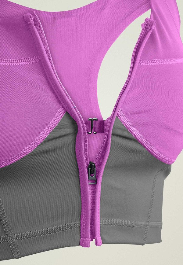 adidas by Stella McCartney TWO-TONE ZIPPED CROP