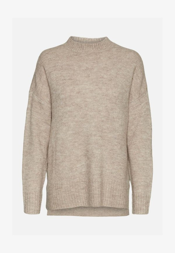 Vero Moda Tall VMLEFILE BOXY - Jumper - birch melange
