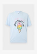 adidas Originals LOOSE GRAPHIC UNISEX - Print T-shirt - crystal sky
