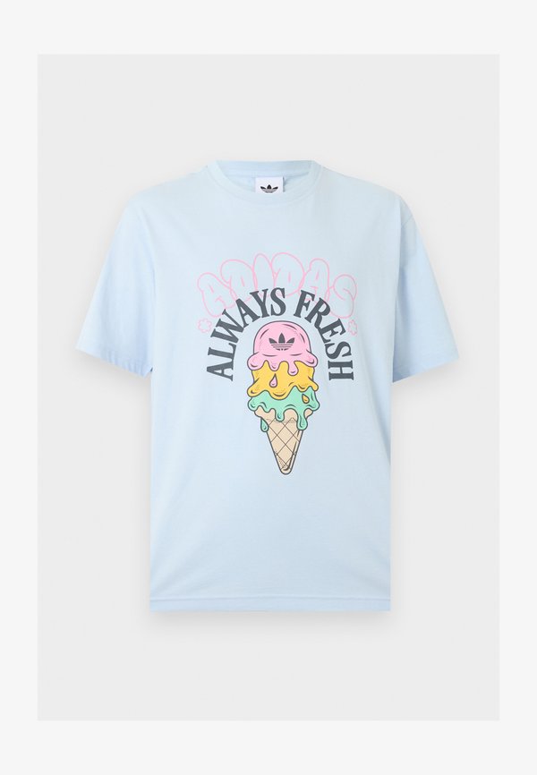 adidas Originals LOOSE GRAPHIC UNISEX - Print T-shirt - crystal sky