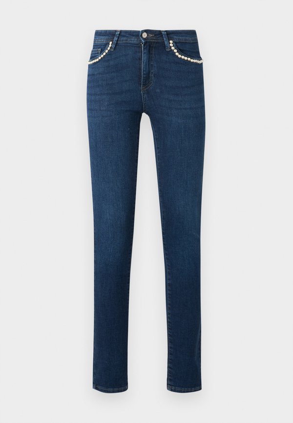 ONLY ONLWAUW PEARL - Jeans Skinny Fit - dark blue denim