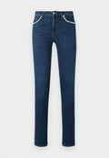 ONLY ONLWAUW PEARL - Jeans Skinny Fit - dark blue denim