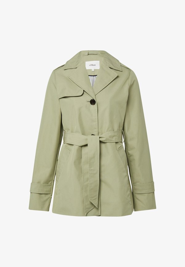 s.Oliver Trenchcoat - salbeigrün