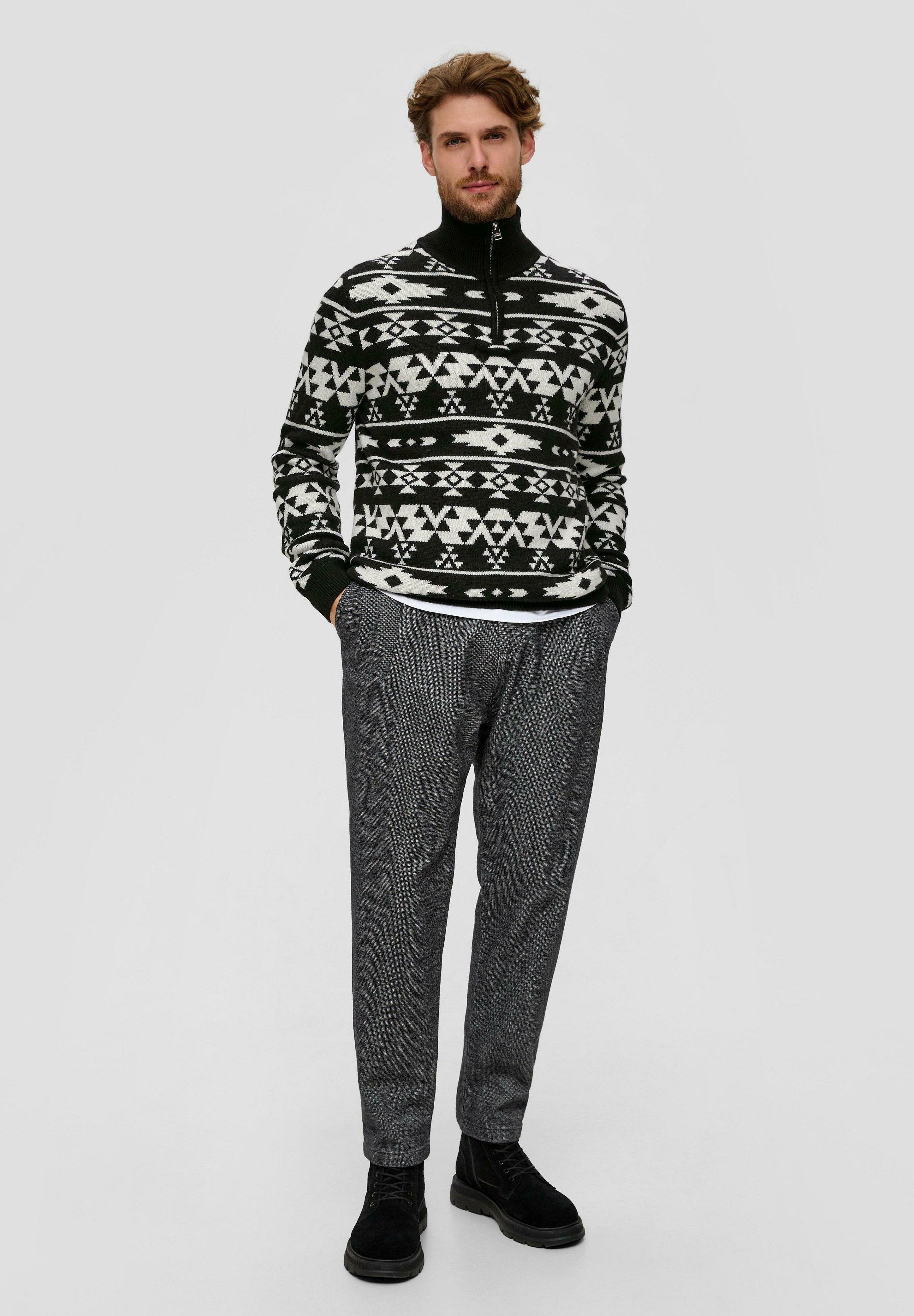 s.Oliver TROYER MIT JACQUARD-MUSTER