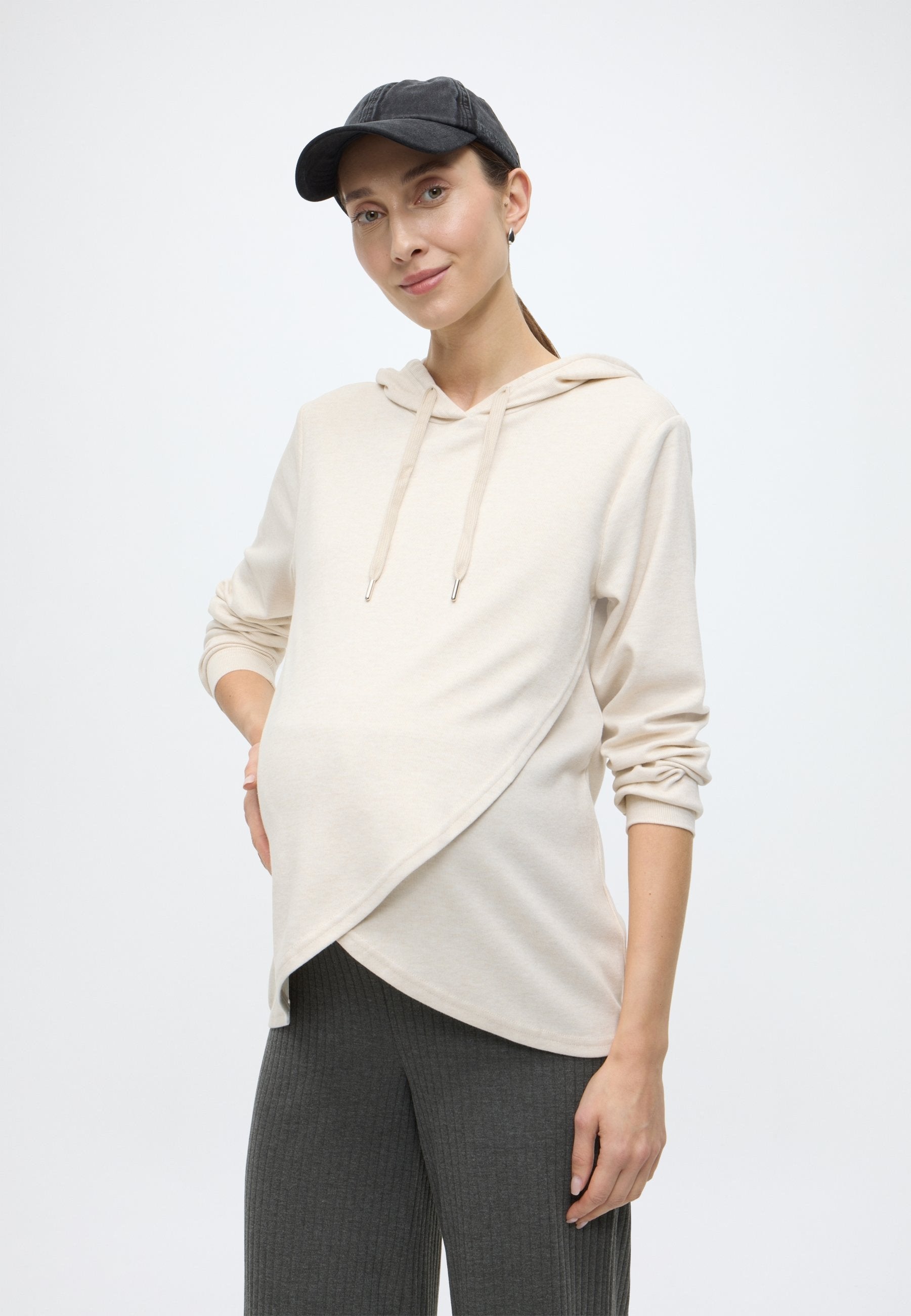 Even&Odd Maternity FULL LENGTH WIDE RIB PANTS M-EV4_SS22_2-1-A_011