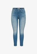 ONLY SKINNY FIT JEANS ONLBLUSH HIGH WAIST SKINNY FIT ANKLE LENGTH JEANS - Jeans Skinny Fit - light medium blue denim