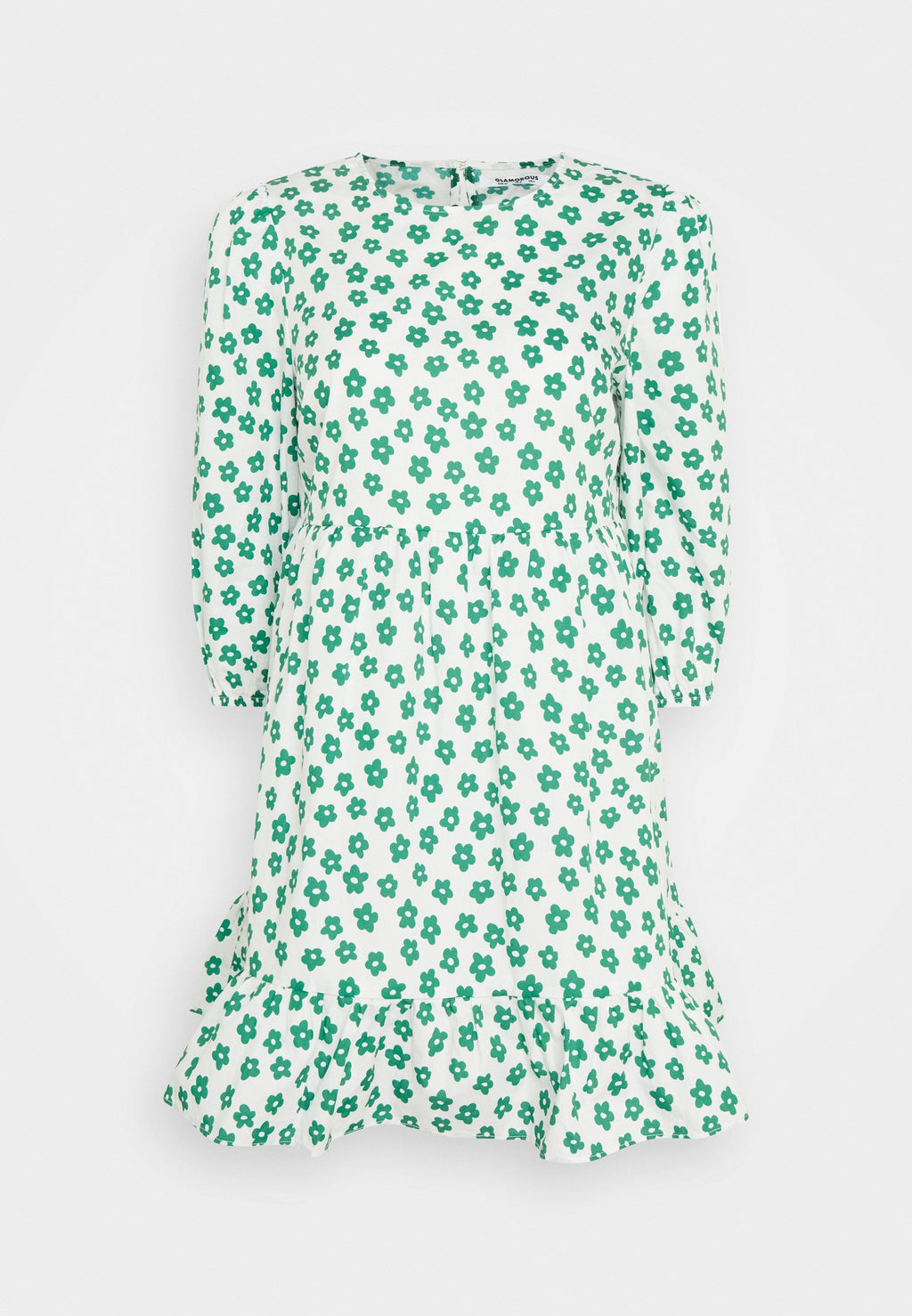 Glamorous SEMI-FITTED MINI DRESS WITH CREW NECK