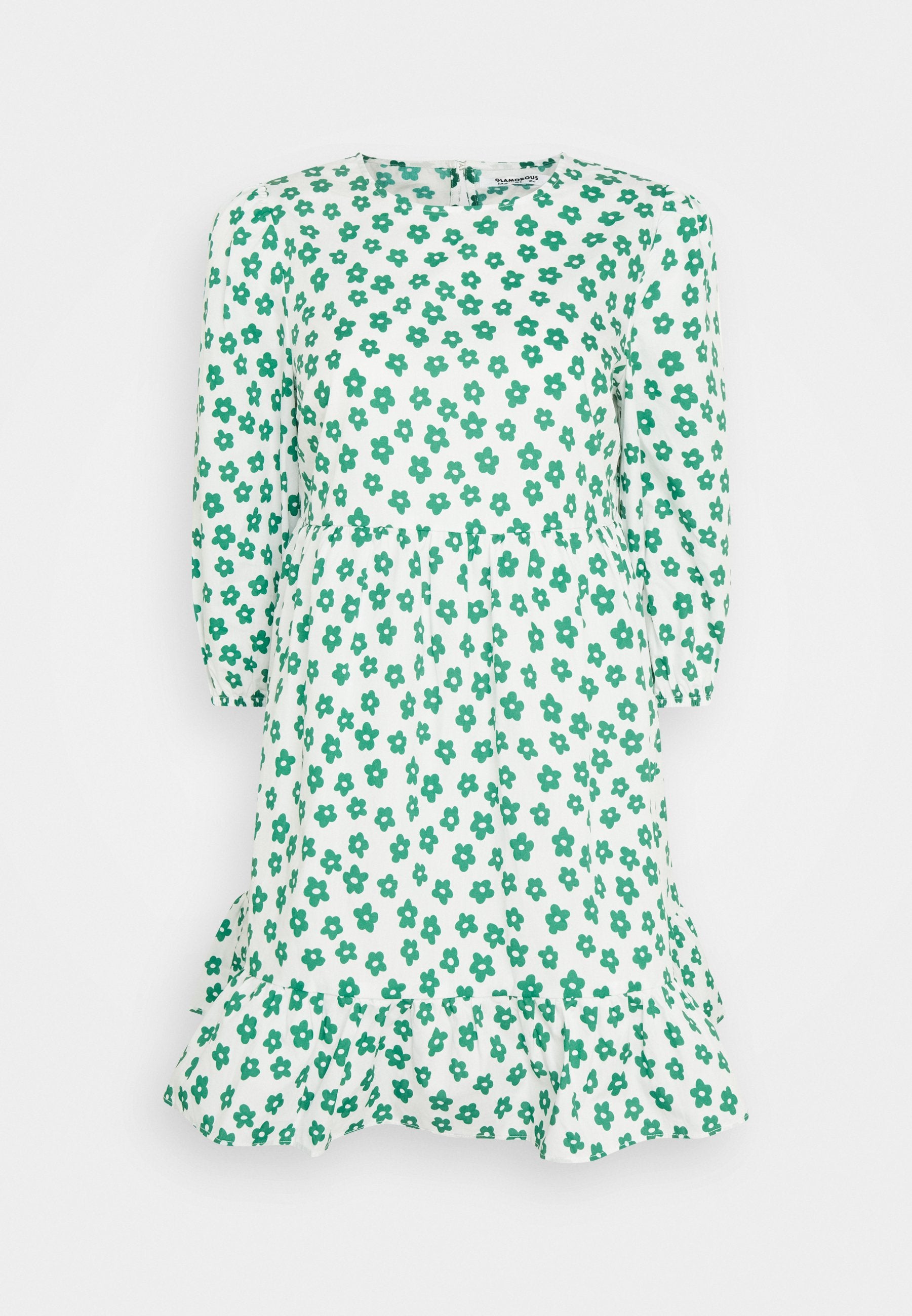 Glamorous SEMI-FITTED MINI DRESS WITH CREW NECK