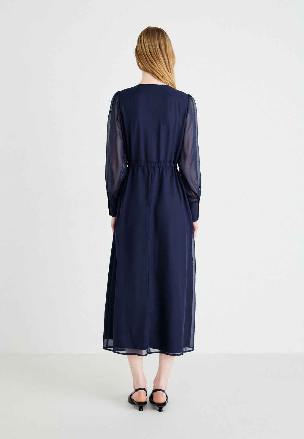 VILA VIMONE VNECK ANKLE DRESS