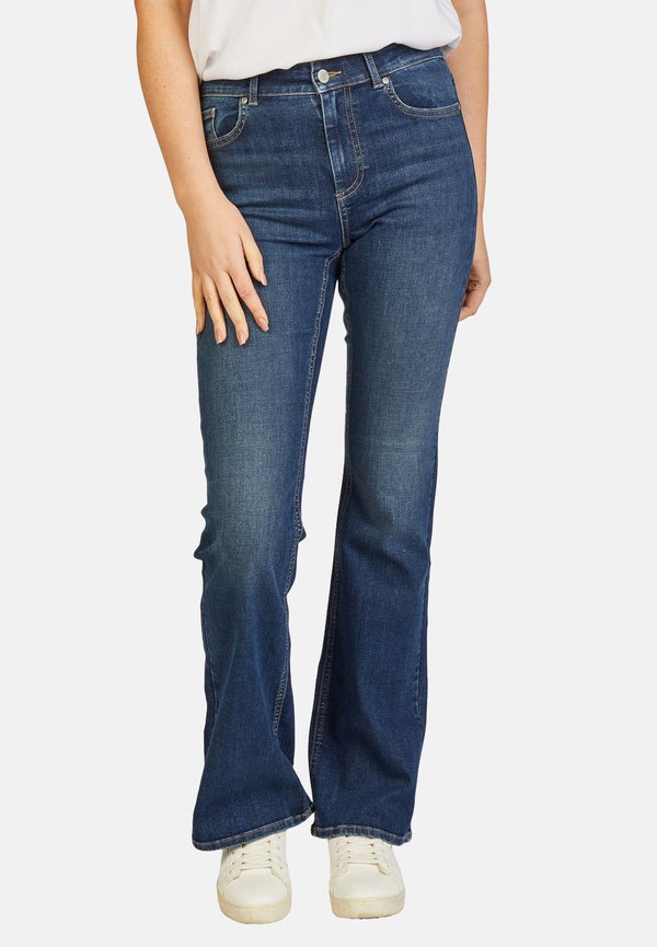 ONLY Flared Jeans - dark blue denim