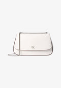 Calvin Klein CONVERTIBLE CHAIN MEDIUM - Cross body bag - white alyssum