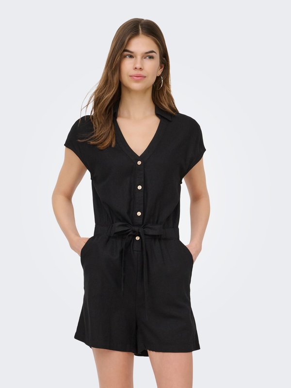 ONLY Playsuit ONLGOA Linen Playsuit - Jumpsuit - black
