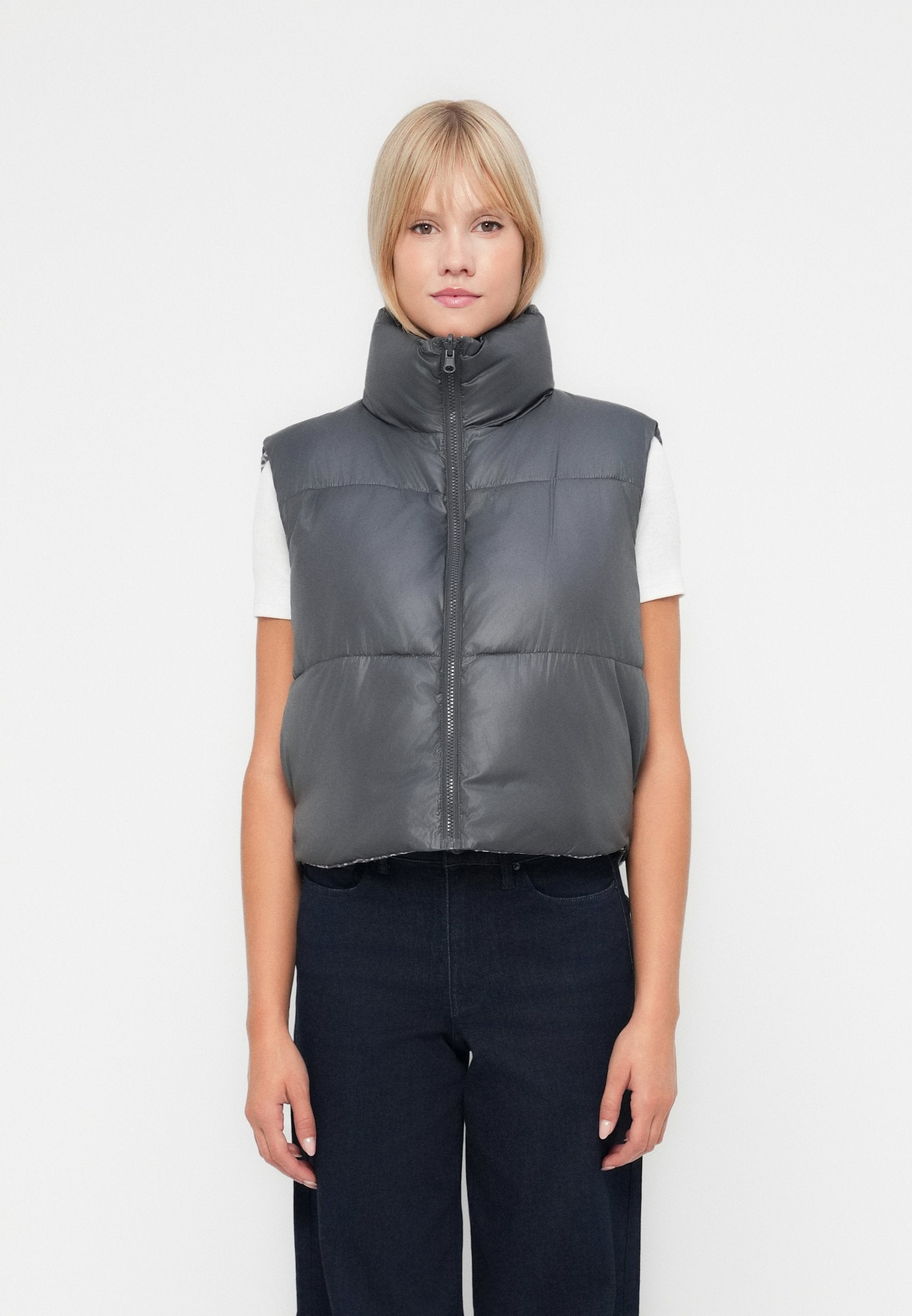 Pieces PCJIMMA REVERSIBLE PUFFER VEST