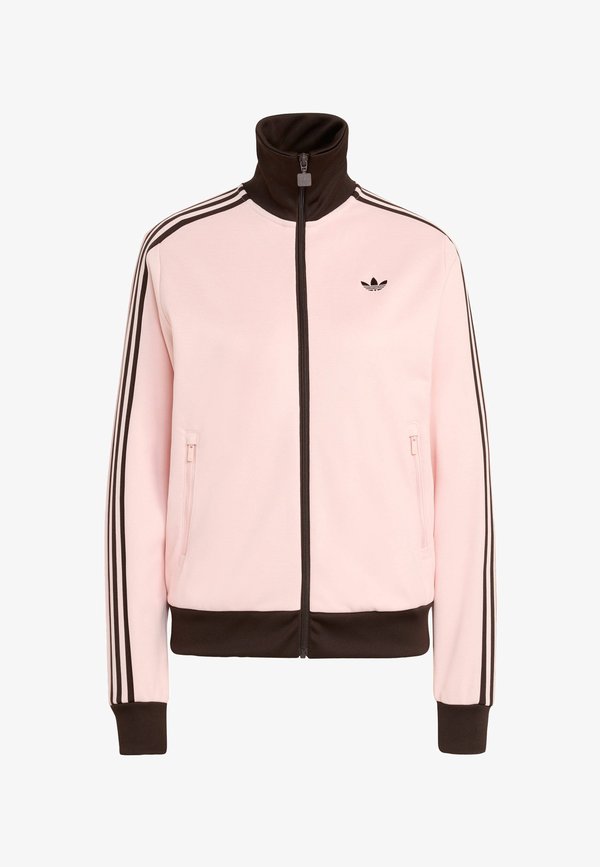 adidas Originals CLASSIC TT - Zip-up sweatshirt - sandy pink   aurora coffee