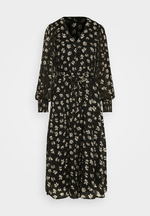 Vero Moda VMPICA V NECK DRESS - Day dress - black/pica